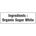 organic white sugar