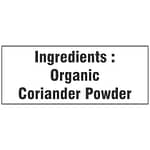 organic coriander powder