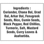 organic sambar masala ingredients