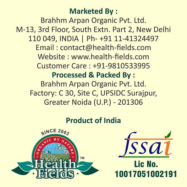 Marketed By Brahhm Arpan Organic Pvt Ltd